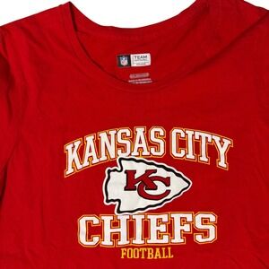 NFL Kansas City Chiefs Womens XXL Tshirt‎ Red Gold Team Apparel